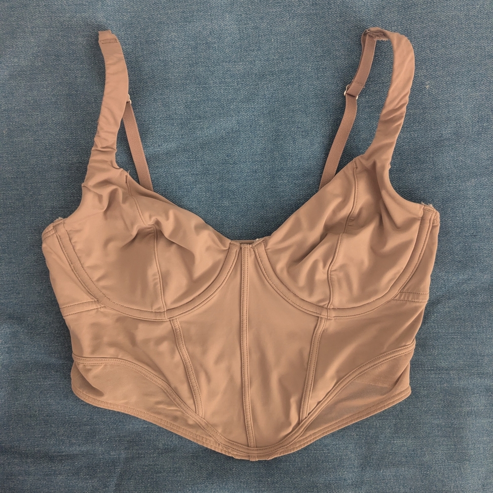 Women's Tan Bustier Top
